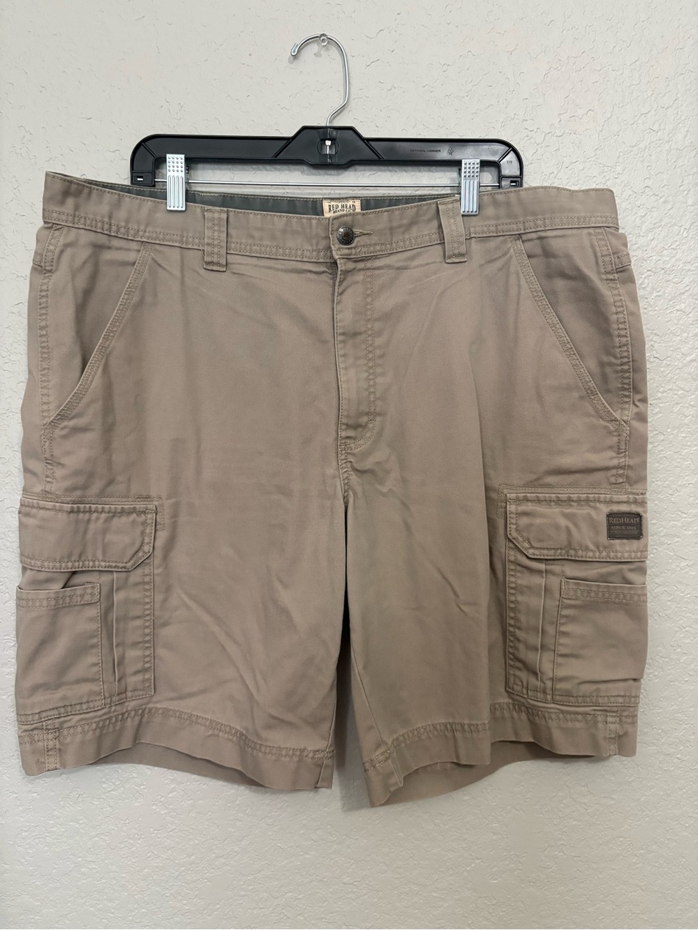 RedHead Men’s Cargo Shorts Size 40 Khaki Tan Outdoor Utility Shorts